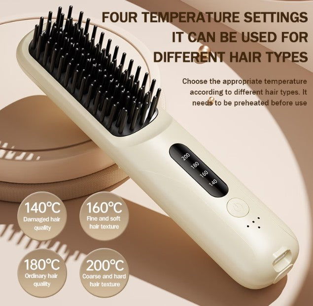 Cordless Hair Straightener with 4000mAh Battery