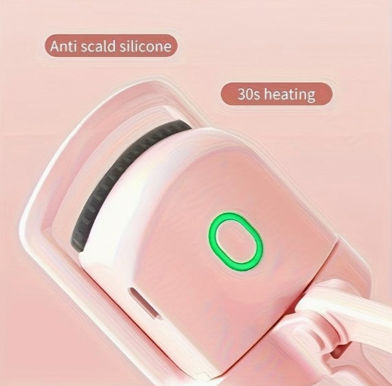 Electric Heated Eyelash Curler Set with USB Charging Cable
