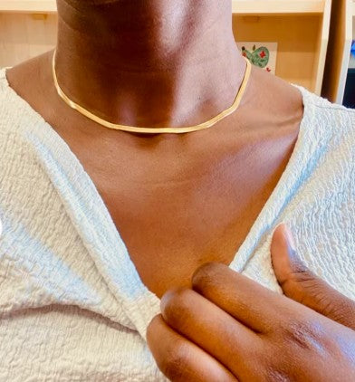 18K Gold-Plated Minimalist Chain Necklace