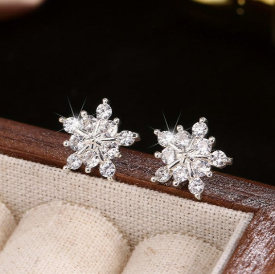 Snowflake Earrings | S925 Silver Plated