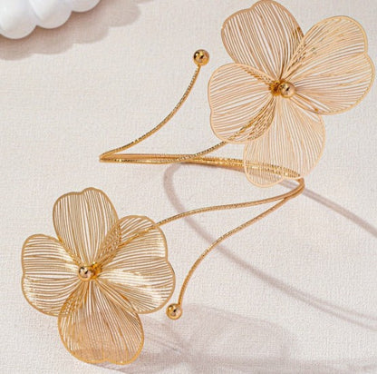 Arm Cuff | Hollow Four-Leaf Clover Upper