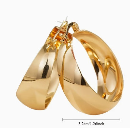 Hoop Earrings | Stainless Steel & 18K Gold Plated Hypoallergenic