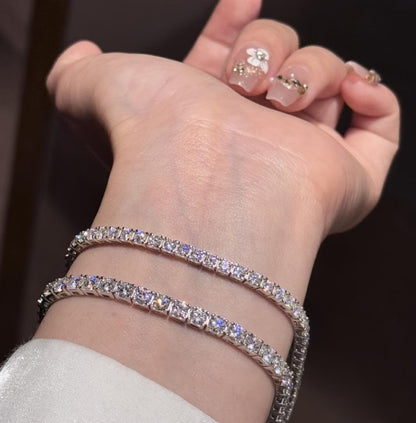 Tennis Bracelet |Stainless Steel with Cubic Zirconia's