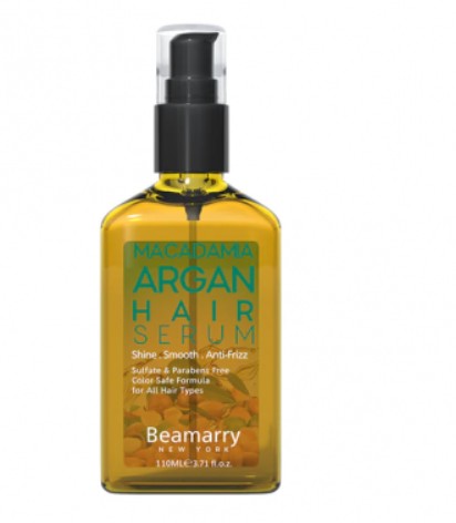 Beamarry Macadamia & Argan Oil Hair Serum and Heat Protector – 110ml