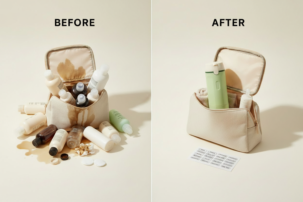 Before & After - Fewer Bottles