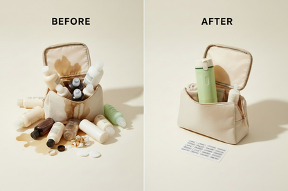 Before & After - Fewer Bottles