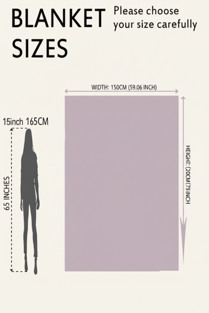 Blanket Size Guide - Purple