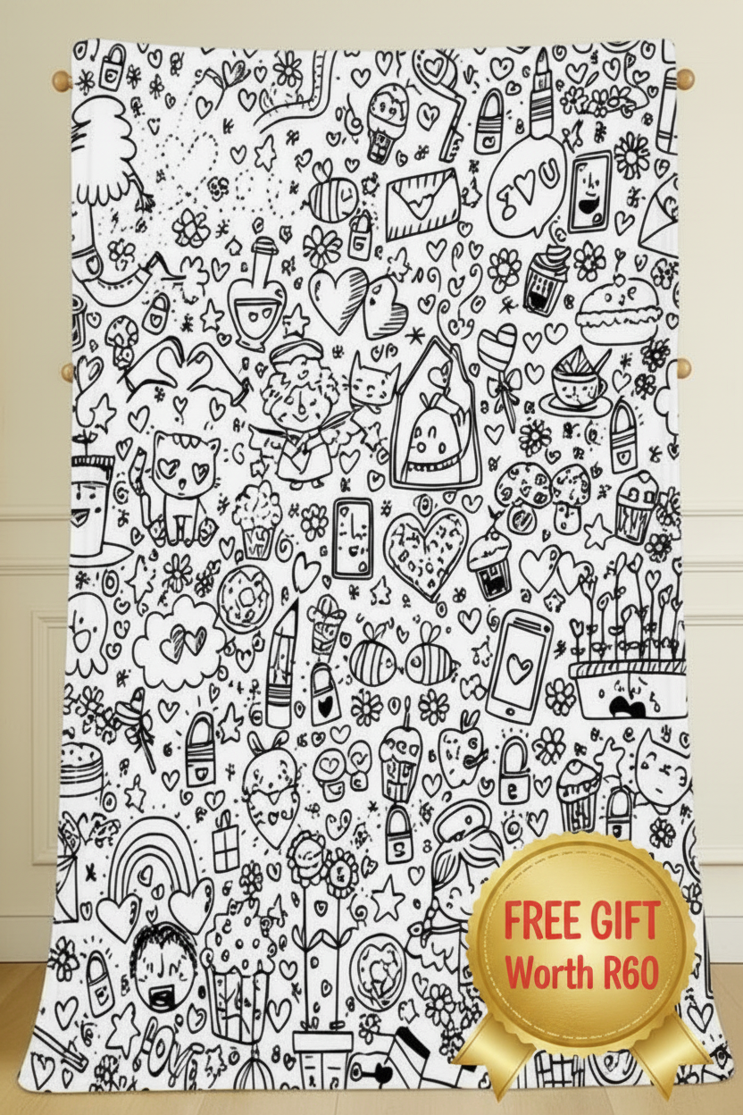 Doodle Blanket - Free Gift Worth R60