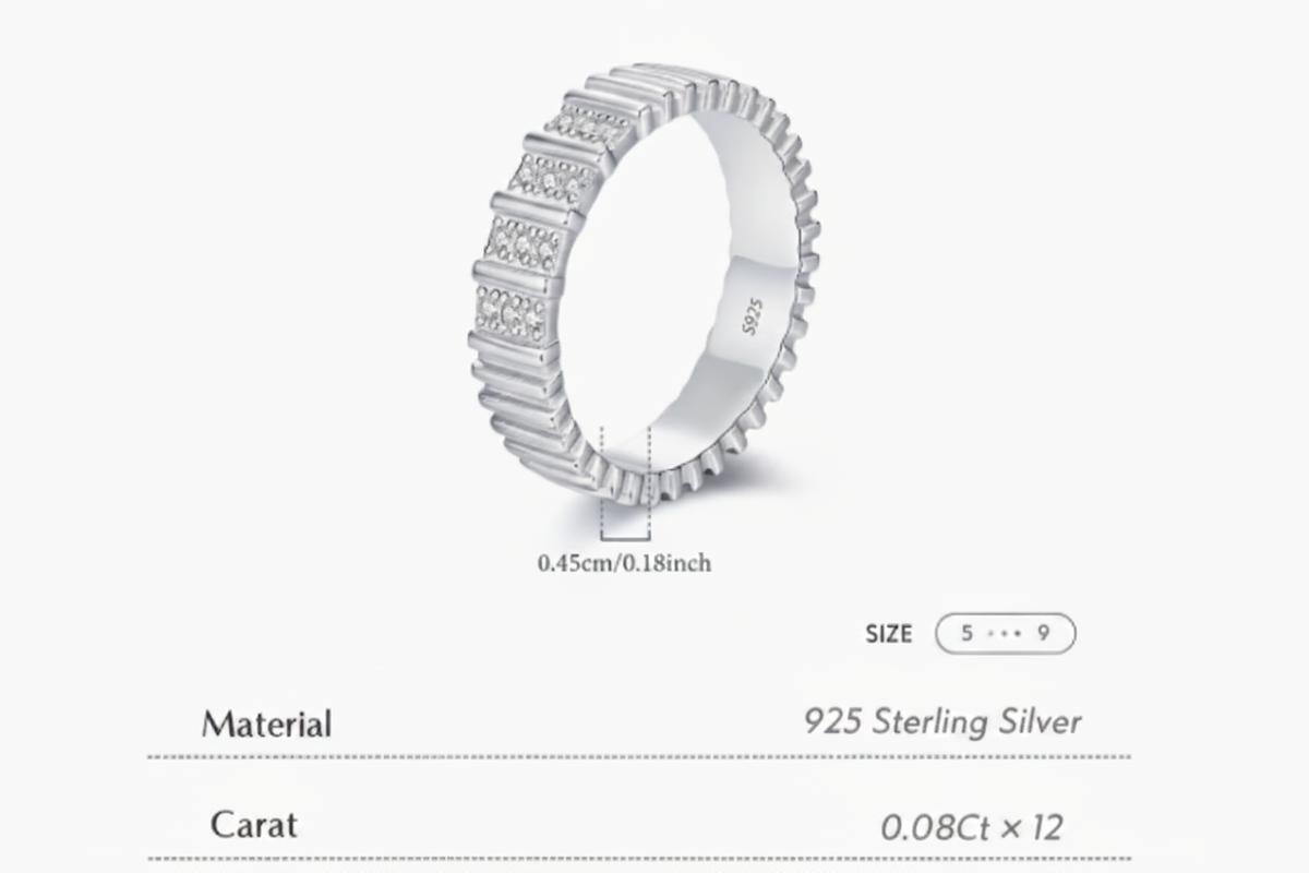 Eternity Band Ring - No Brand