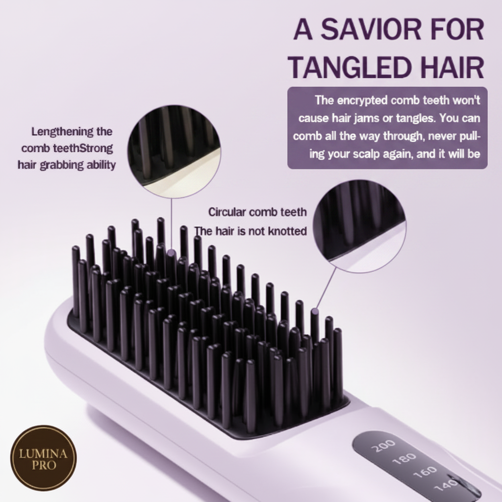 Lilac Hot Air Comb Infographic