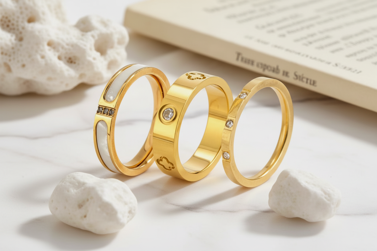 Premium Gold Stacking Rings