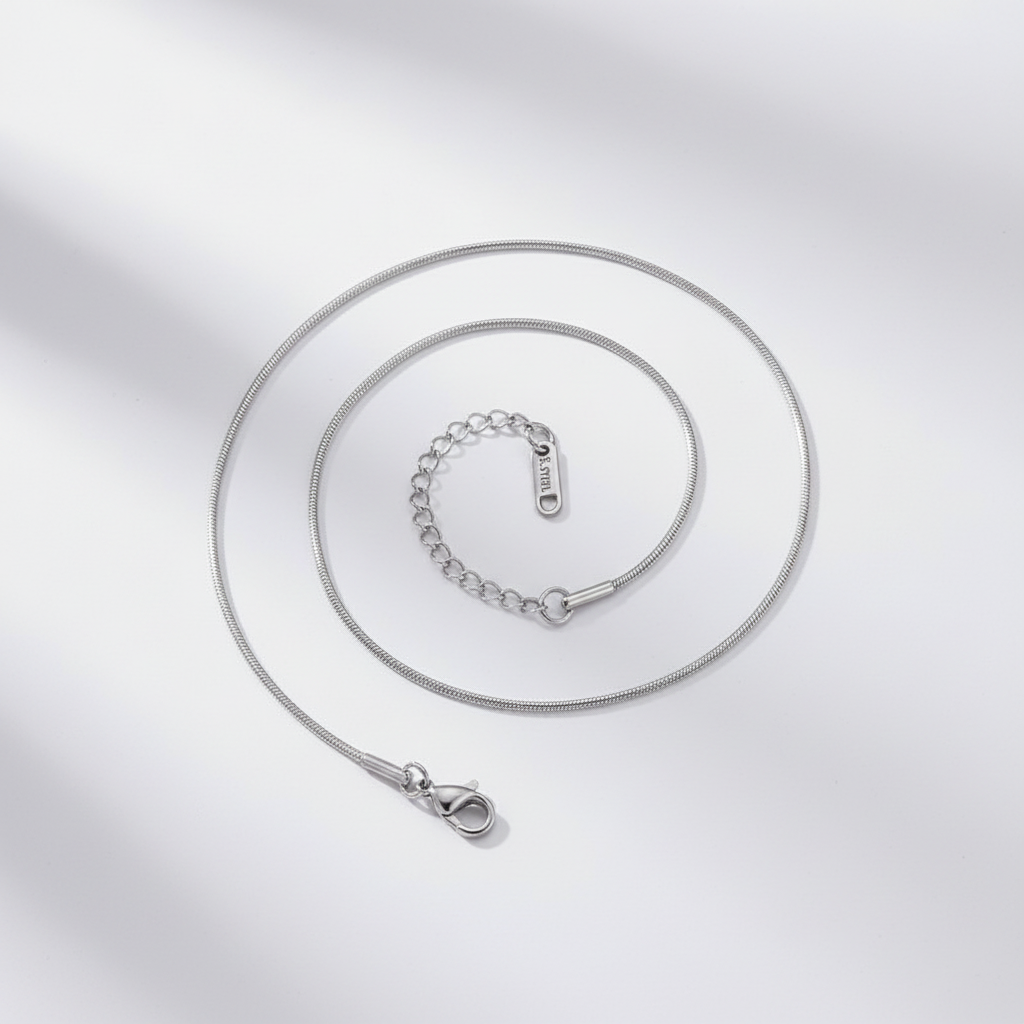 Premium Silver Snake Chain Necklace