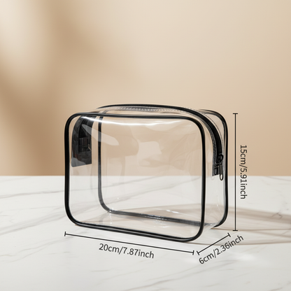 Premium Transparent Toiletry Bag – Studio Shot