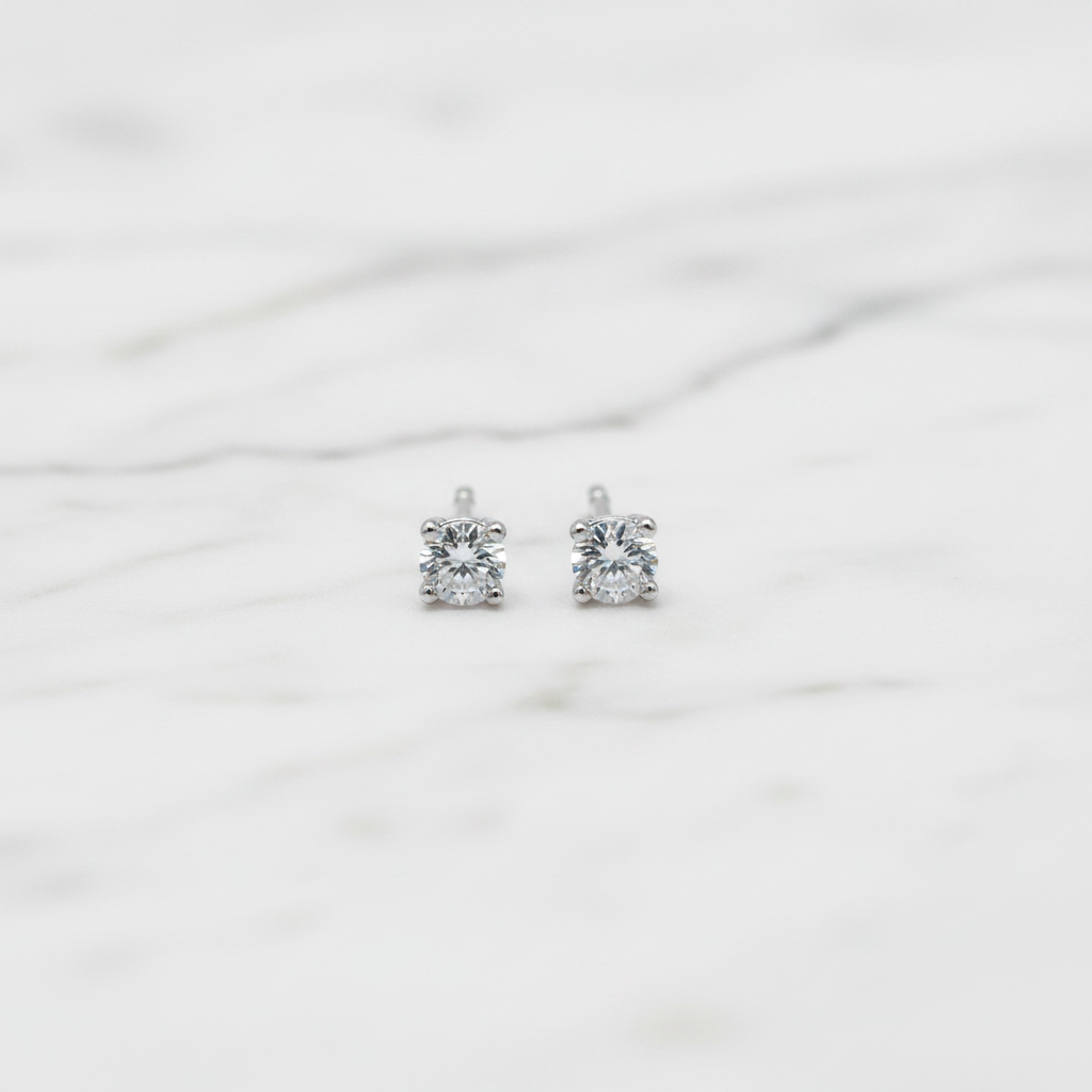 Zirconia Studs on Marble