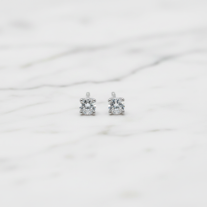 Zirconia Studs on Marble